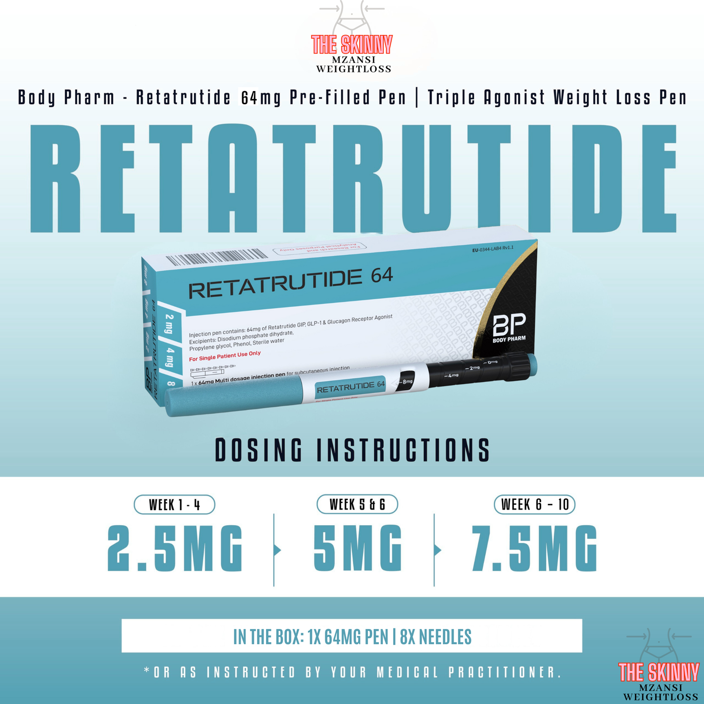 Body Pharm | Retatrutide 64mg Pen | Metabolic Peptide Support